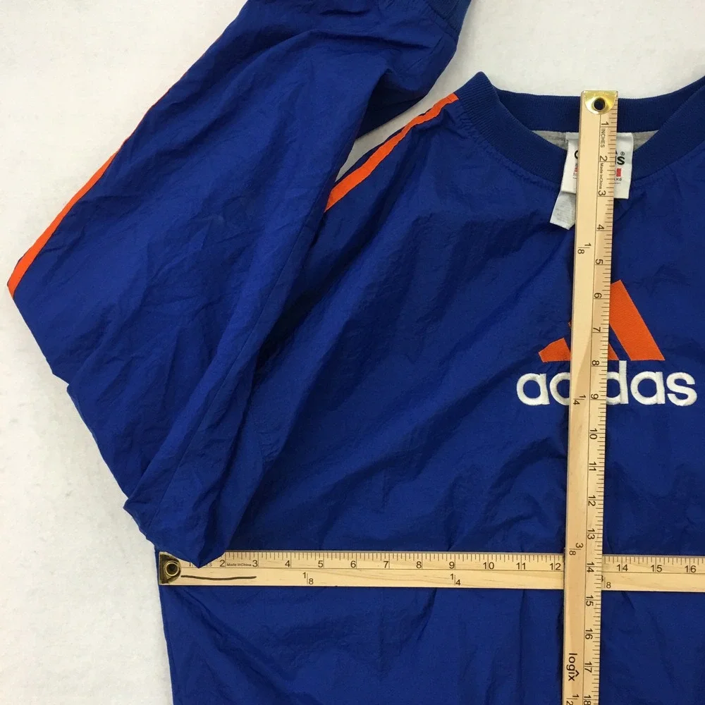 VINTAGE Adidas Track Windbreaker Jacket Logo Stripes Pullover Mens XL‎